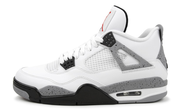 AIR JORDAN 4 RETRO WHITE BLACK CEMENT GREY 1 Air Jordan IV Retro Cement 