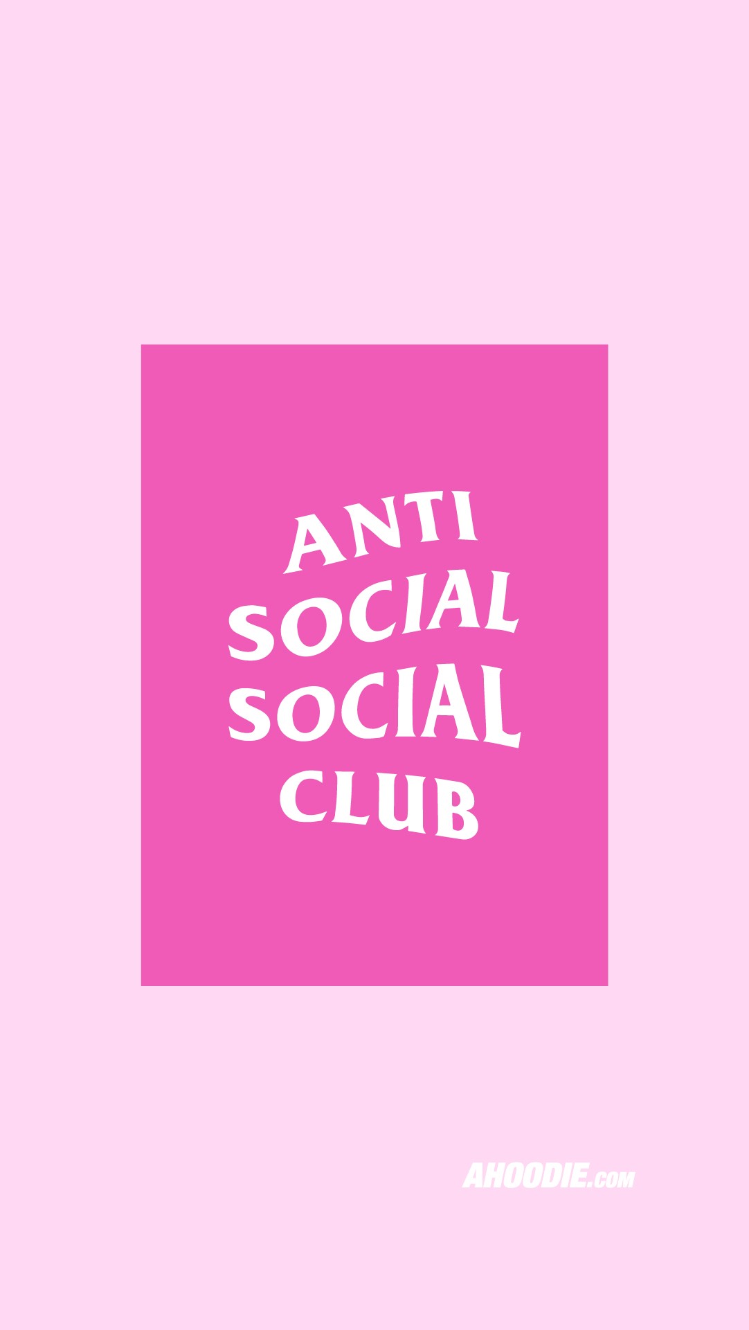 Anti Social Social Club pink wallpaper