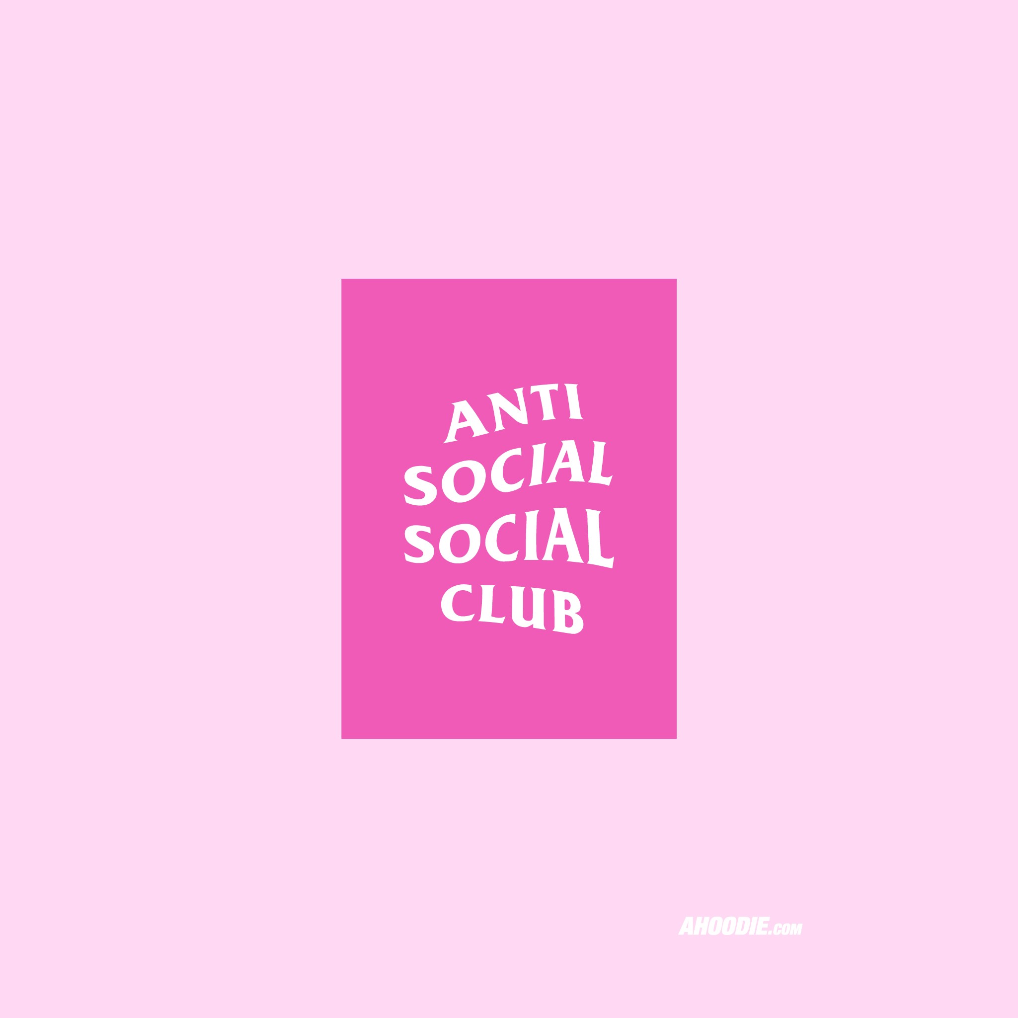 Anti Social Social Club pink wallpaper