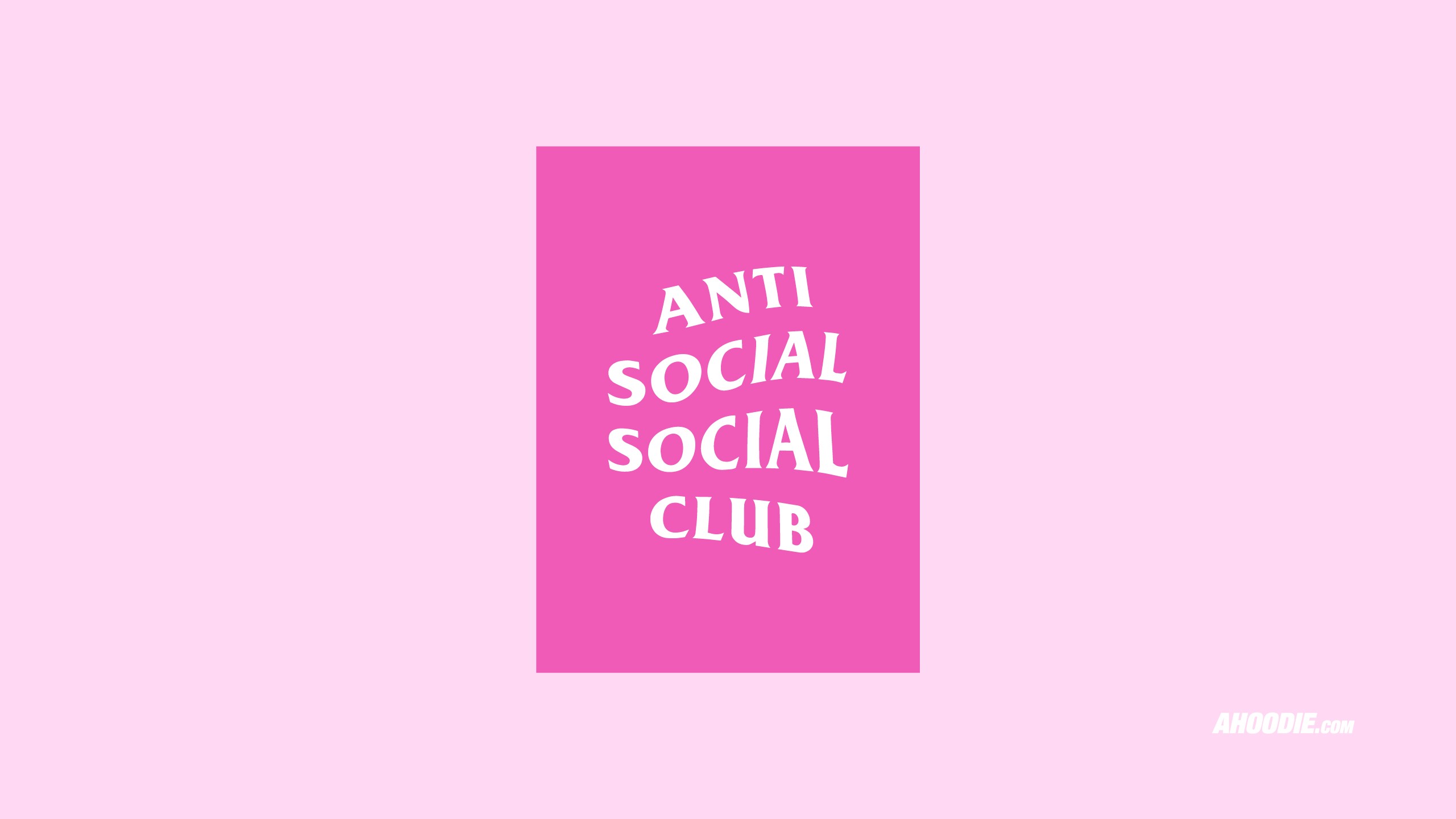 Ahoodie | Anti Social Social Club pink wallpaper